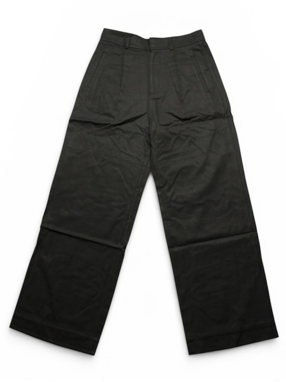 Everlane The Linen Way-High Drape Pant Black 100% European Flax Linen Size 0 - Picture 3 of 16